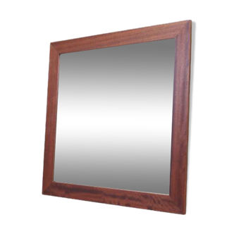 Mirror in mahogany frame, Danish design, 1970s, production: Denmark