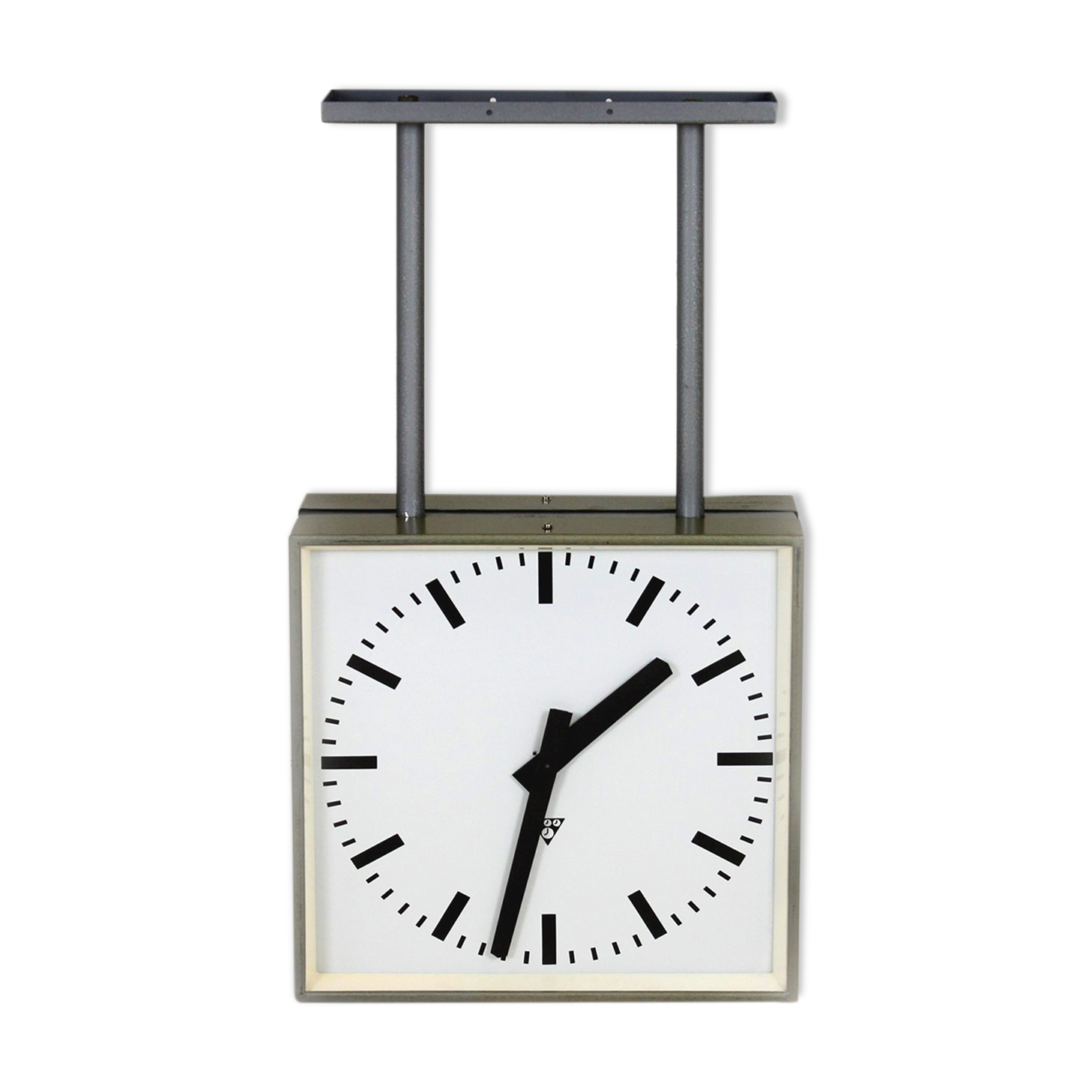 Double-Sided Railway Clock from Pragotron, 1980s