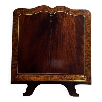 Old mahogany table lectern and magnifying glass late 19th century