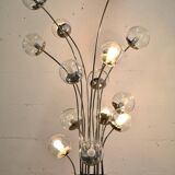 Mid-Century Modern Chrome Italian Floor Lamp by Lumi