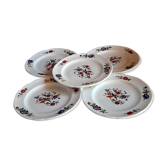 Set of 5 dessert plates