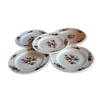 Set of 5 dessert plates