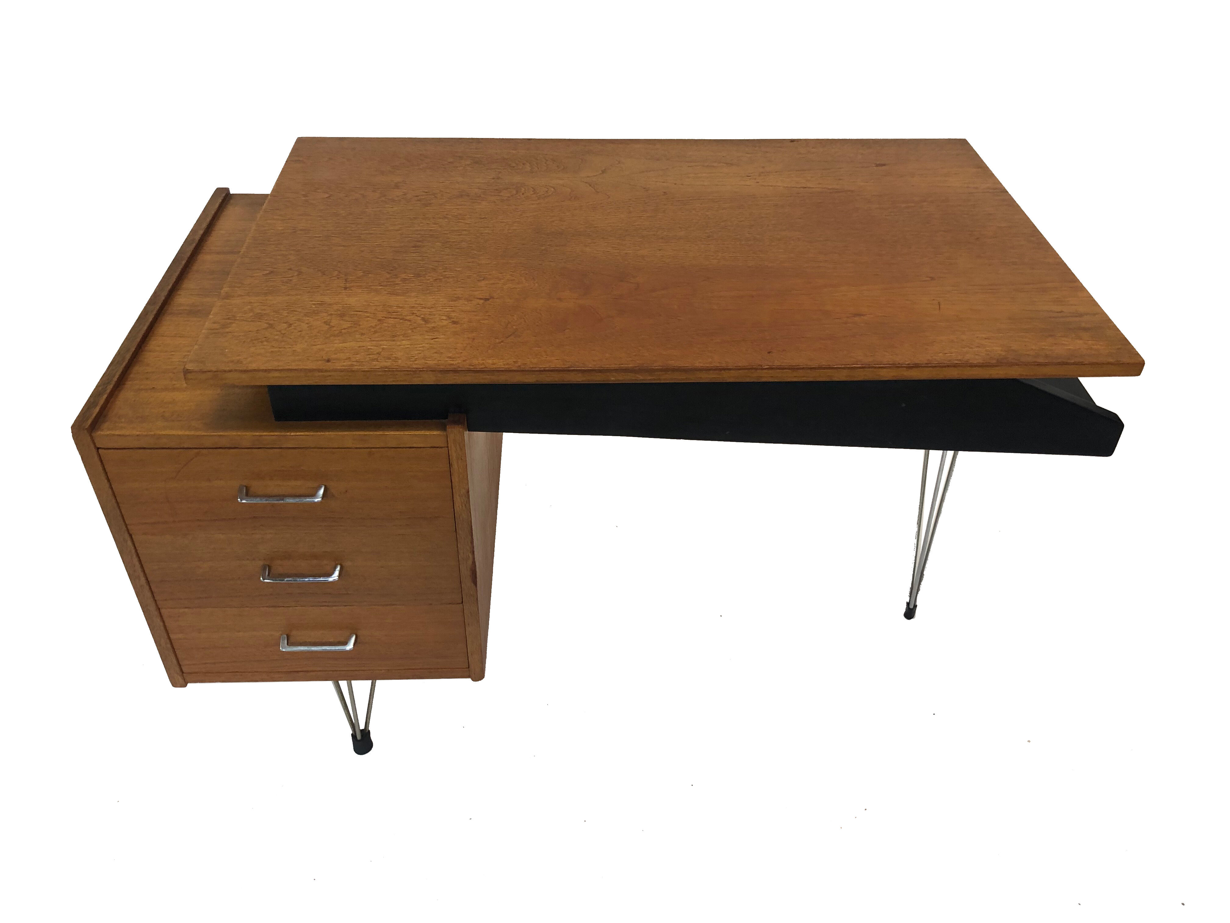 Designer Vintage Pastoe Cees Braakman desk of the 50s teak