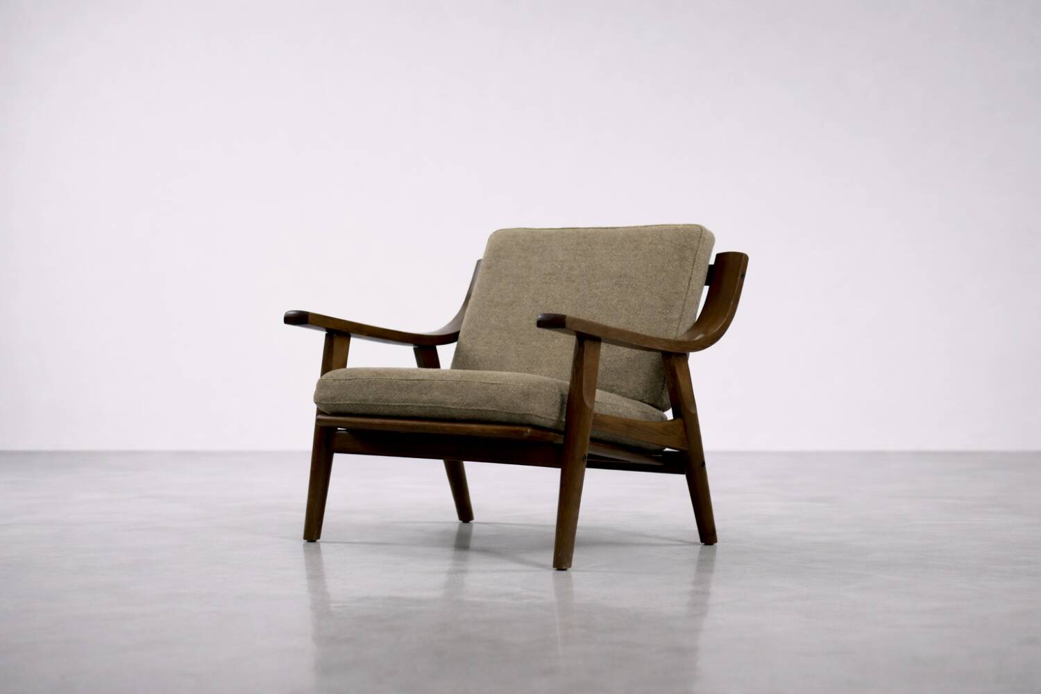 Vintage Mid-Century Modern 3-Seater Sofa & Armchair by Hans J. Wegner