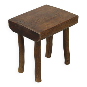 Wabi Sabi Primitive oak stool