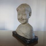 Bust " the laughing child " after Desiderio da Settignano 1920 1930