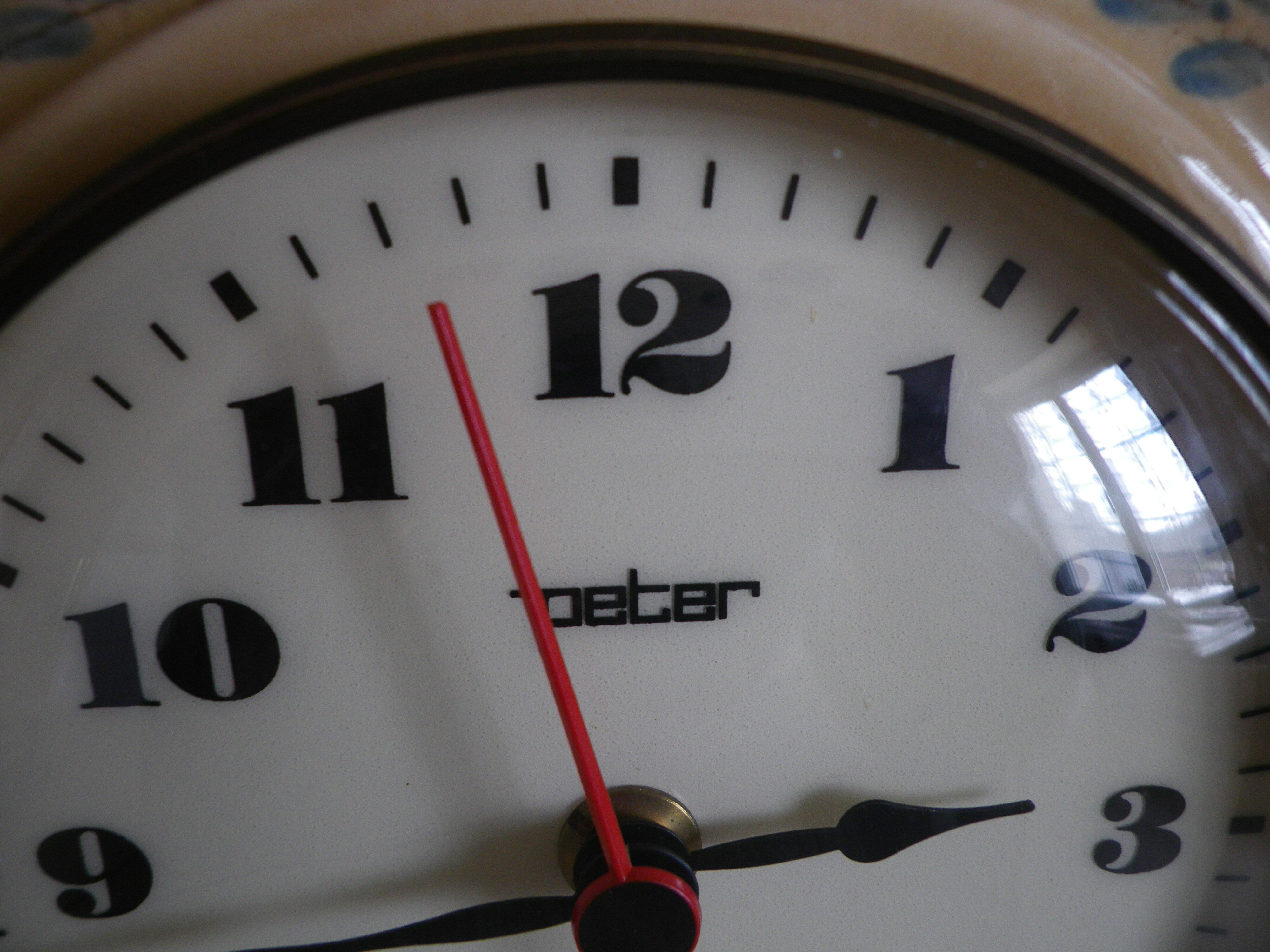 Enamel ceramic pendule/clock - Mark Peter - Germany