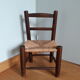 Chaise paillée enfant