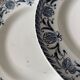 Set of 6 antique flat plates Moulin des Loups model Cardère |