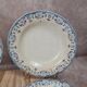 Set of 7 antique deep plates from Creil and Montereau, La Vallières service, 23 cm