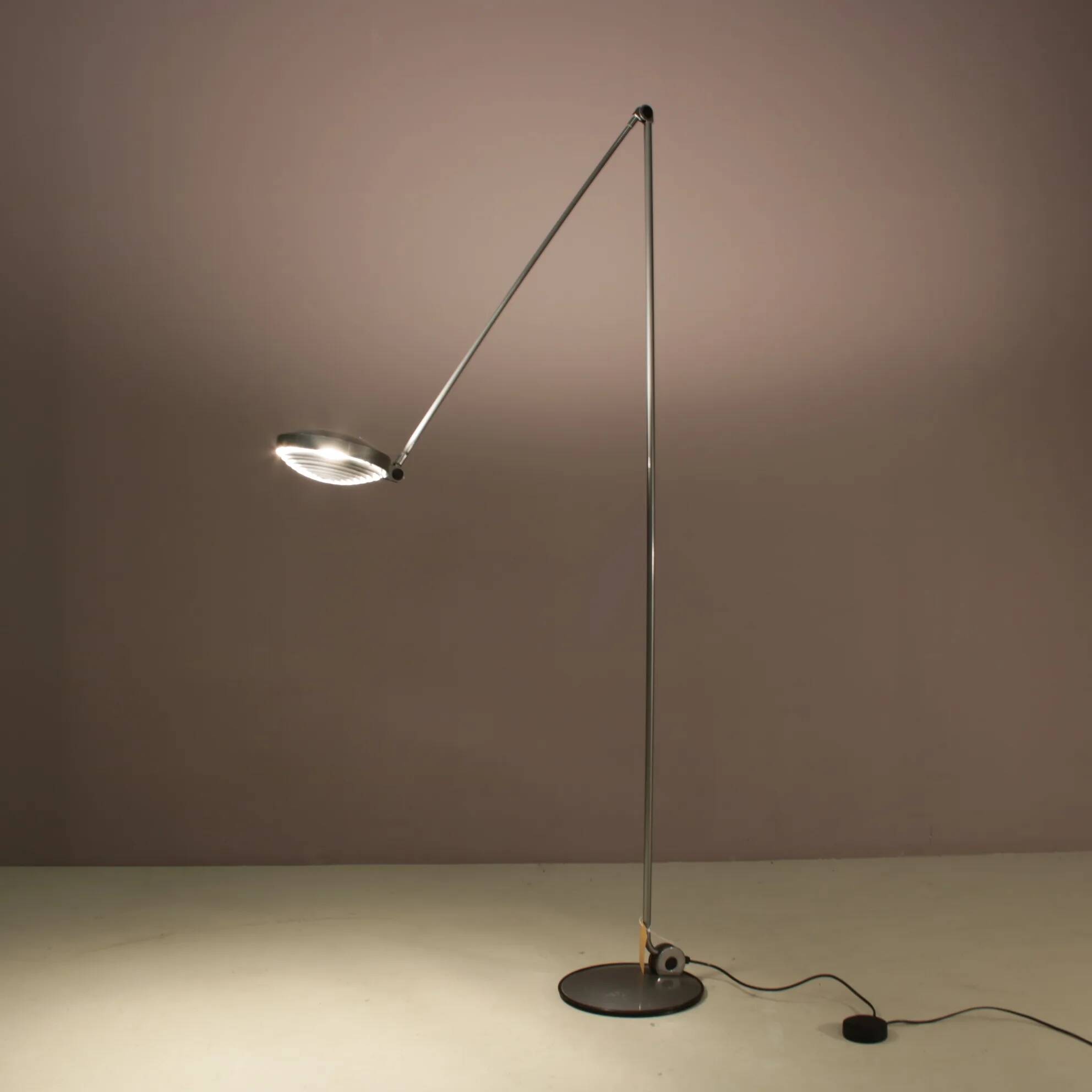 1980s “Elle 55” floor lamp by Tommaso Cimini for Lumina, Italy