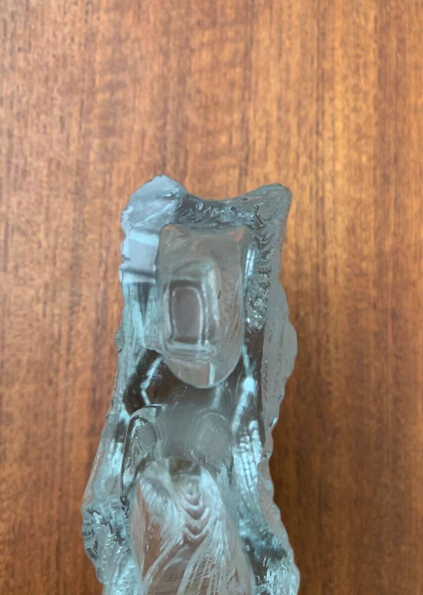 Vintage Glass Block Vase