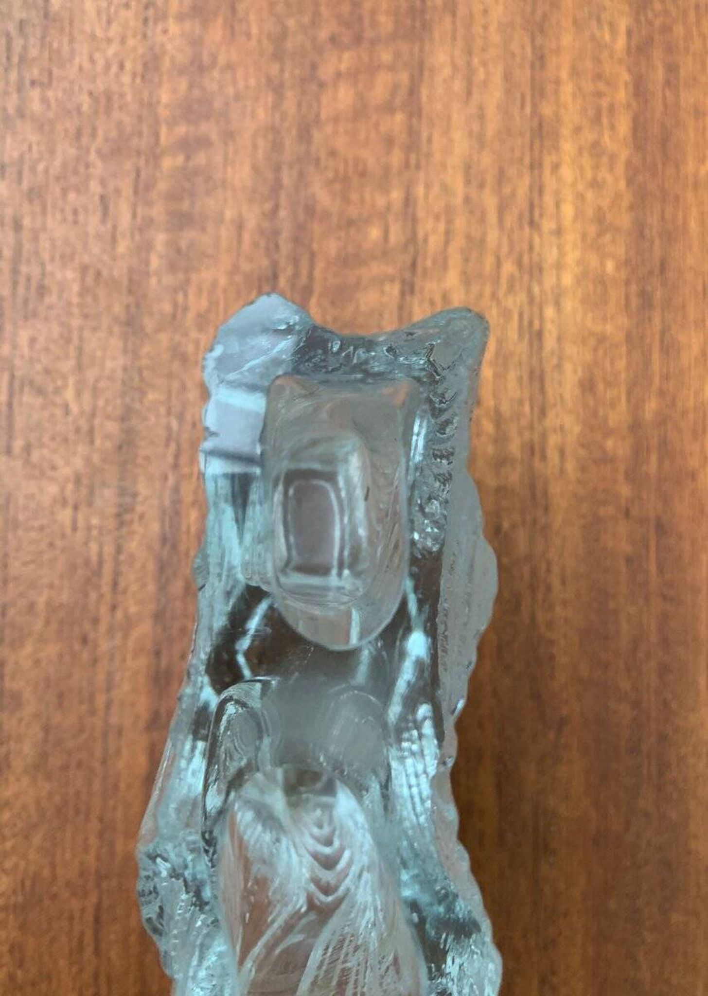 Vintage Glass Block Vase