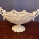 Ear cup in openwood earthenware italian style white lace model