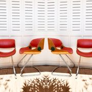 Suite of four space age chairs, 60s