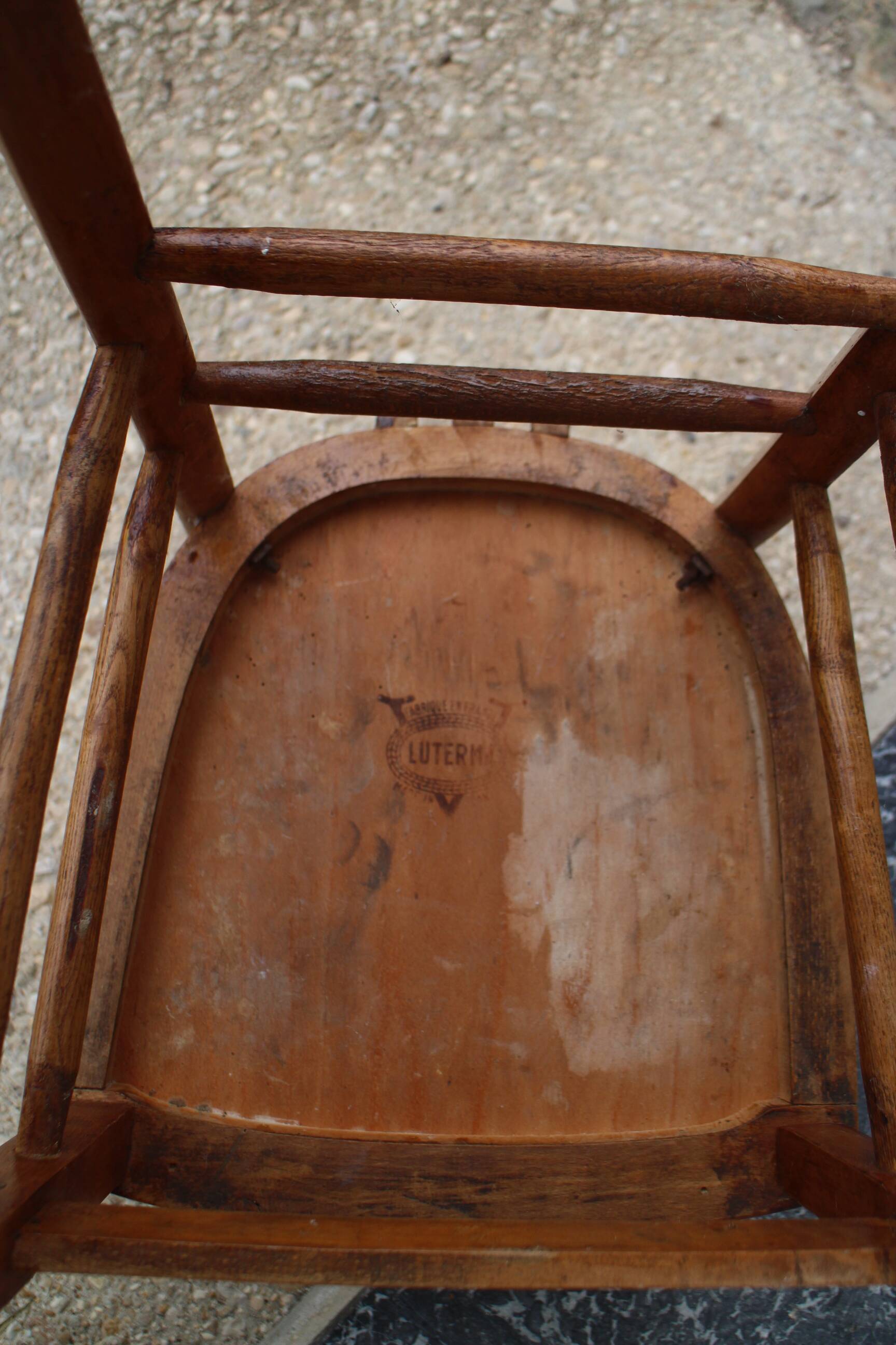 série de 5 chaises bistrot luterma