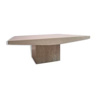 Square Italian travertine coffeetable