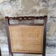 Pair of folding cane chairs