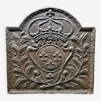 Plaque cheminée R. de France 48 x 47.5 cm