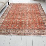 Vintage Anatolian Floral Carpet