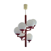 Ceiling chandelier Vintage design lamp from the 60s/70s space age