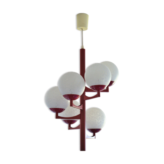 Ceiling chandelier Vintage design lamp from the 60s/70s space age