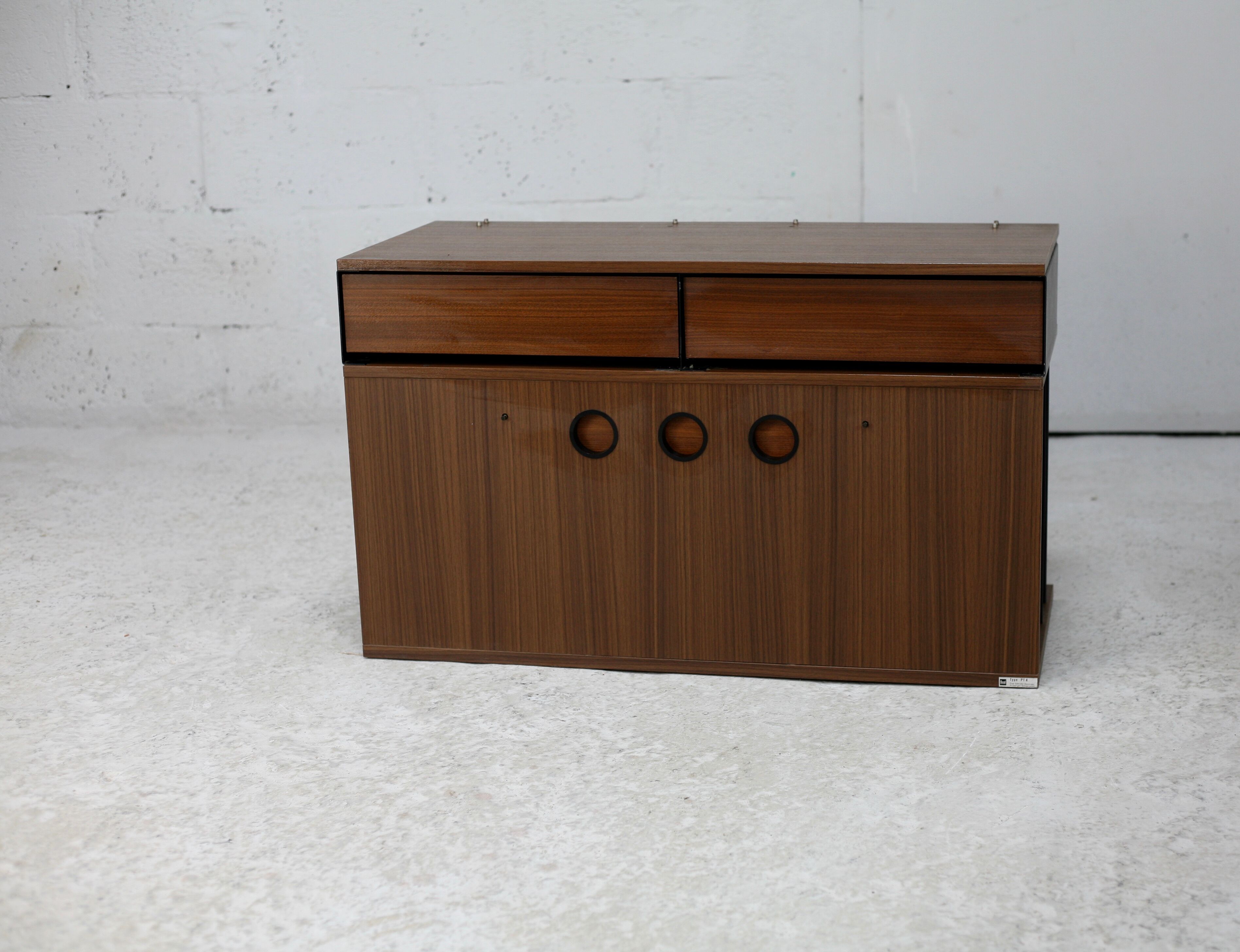 Dual furniture, hi-fi storage, circa 1970.