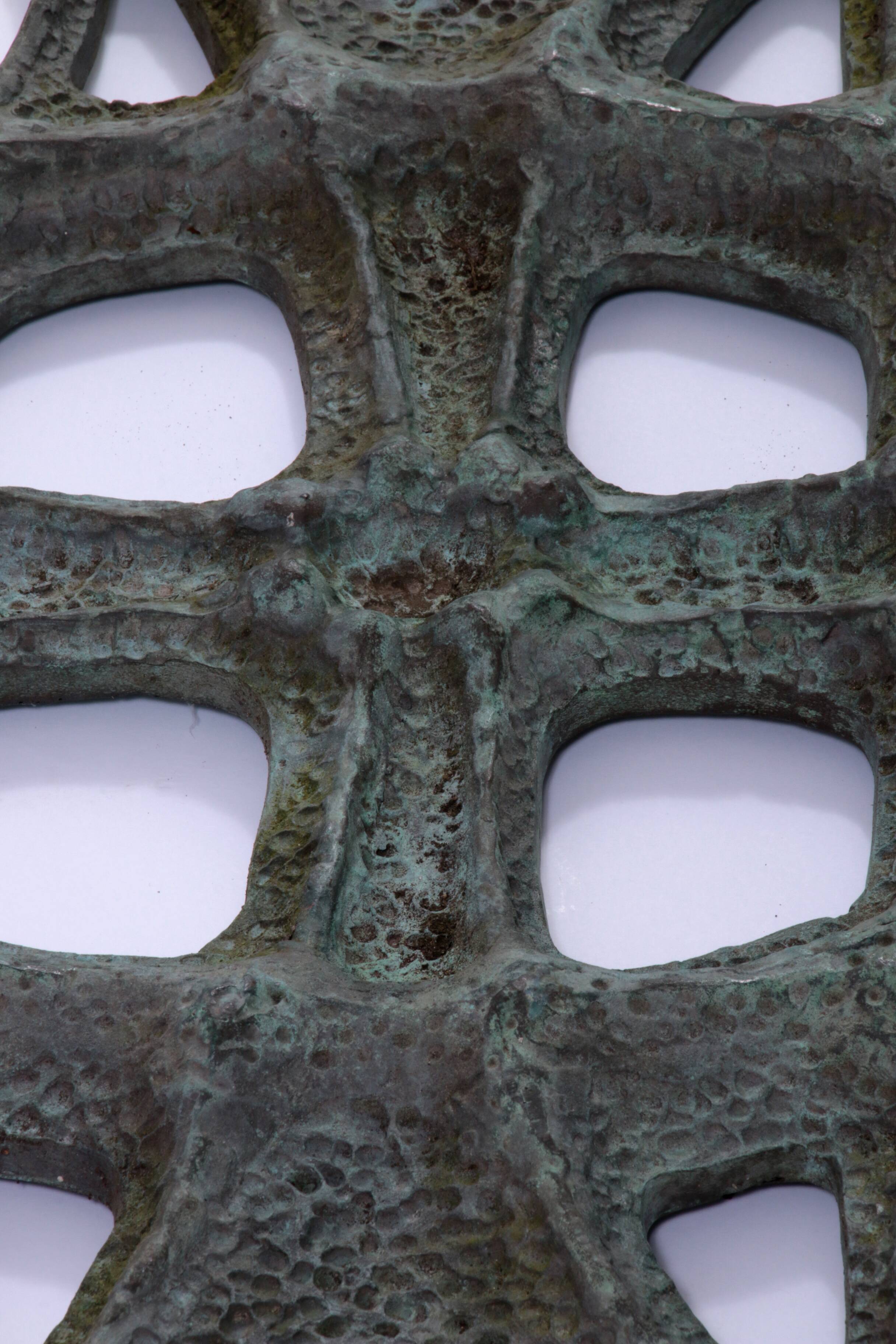 Brutalist "Timeless Elegance Bronze Wall Sculpture