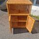 Vintage rattan shelf cabinet furniture