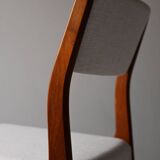 Set of 6 1960s Scandinavian teak dining chairs