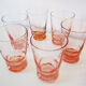 Set of 6 glasses pink