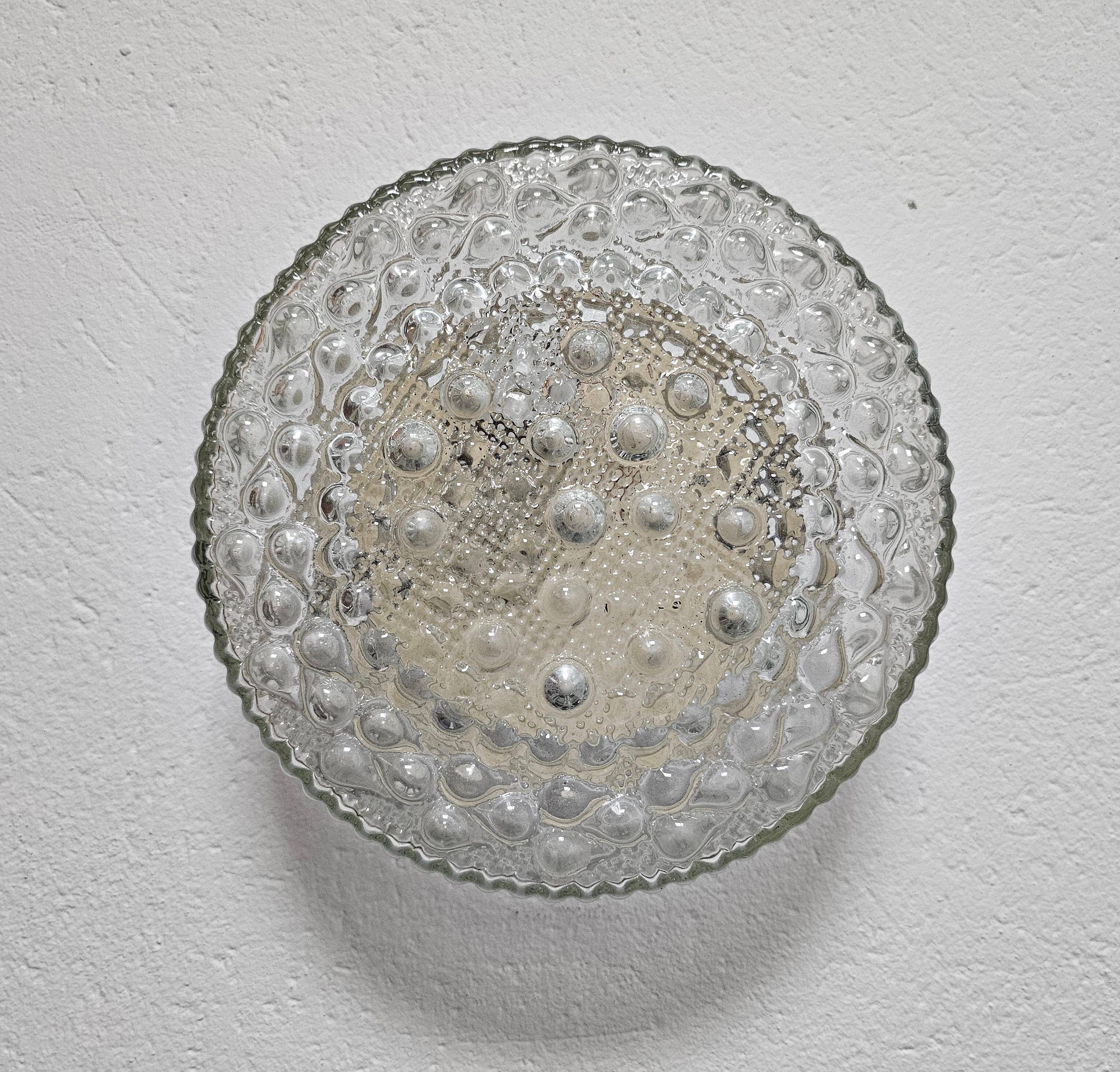 Bubble glass ceiling light mid-century by Motoko Ishii for STAFF