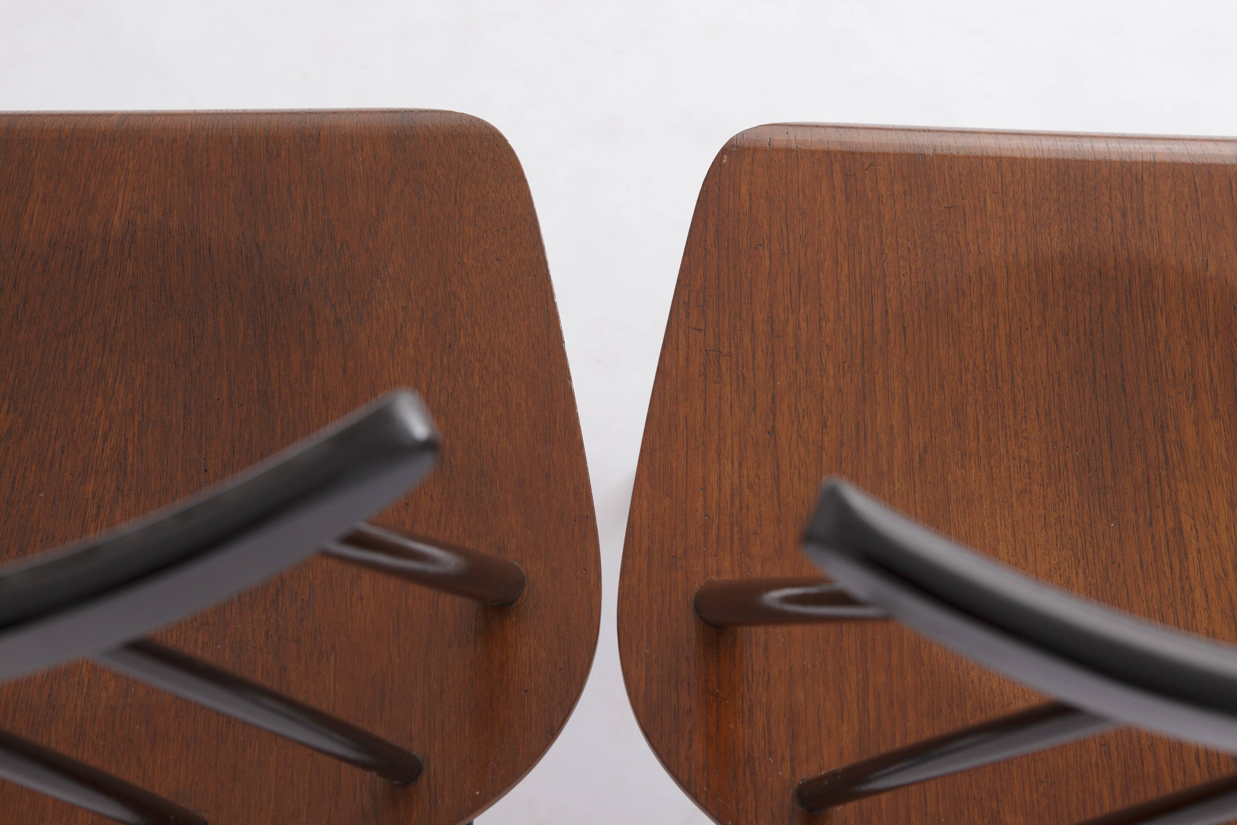 Pair Fanett chairs by Ilmari Tapiovaara 60/70