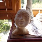 Child bust in terracotta