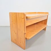 Vintage Pine Storage Bench, France, 1970s