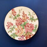 Decorative earthenware dish floral decoration Longchamp Terre De Fer