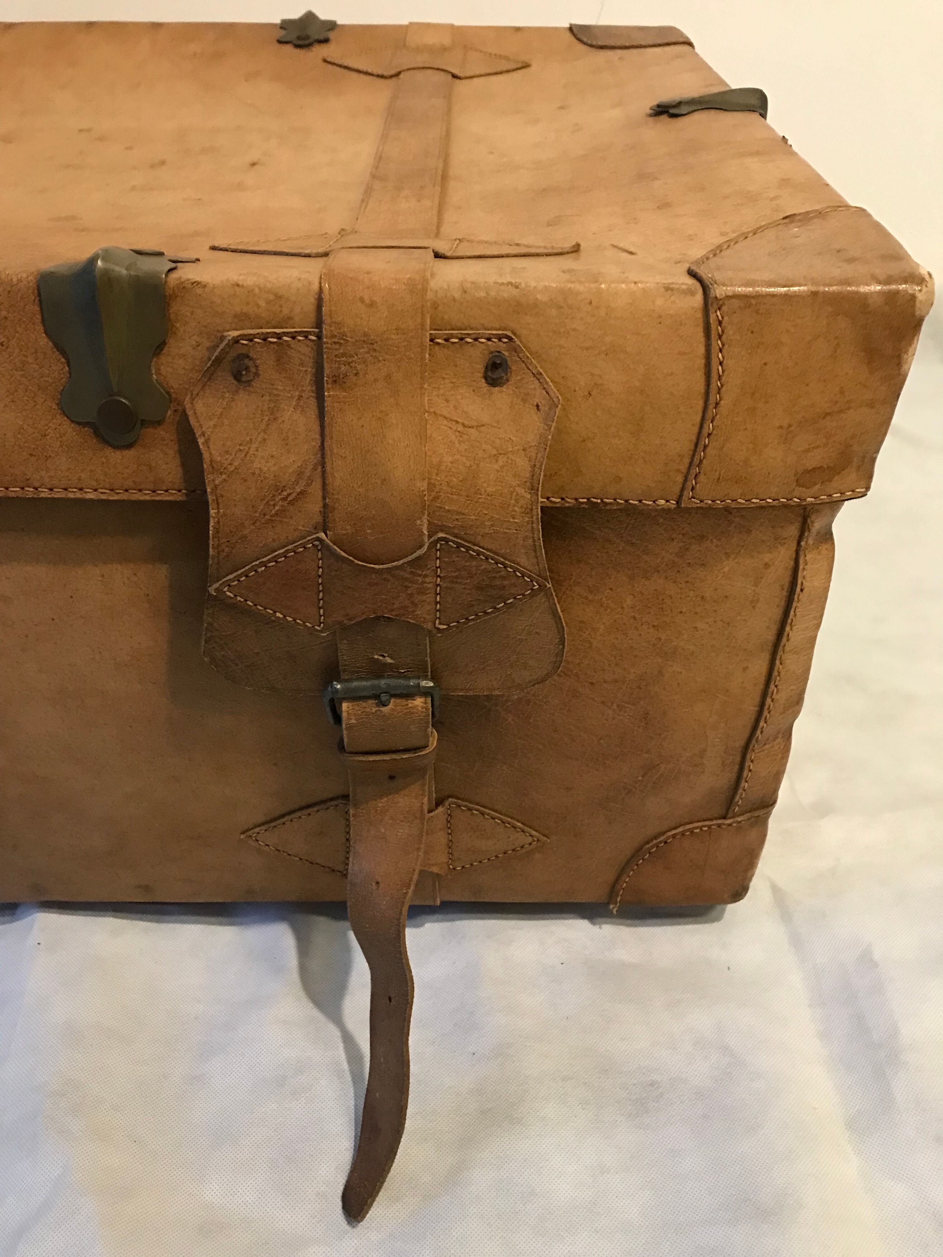 Old trunk leather
