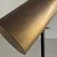 Lampe de bureau minimaliste à tête en laiton et base en marbre, années 1960, Allemagne