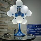 Sputnik lamp space age 12 globes 1970s