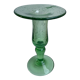 Biot bubble glass candle holder signed green years 60-70