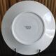 Flat plate old tunis floral porcelain HB French antique