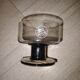 Set of 3 vintage 1970s brown smoked glass cups Pegasus Mobil.