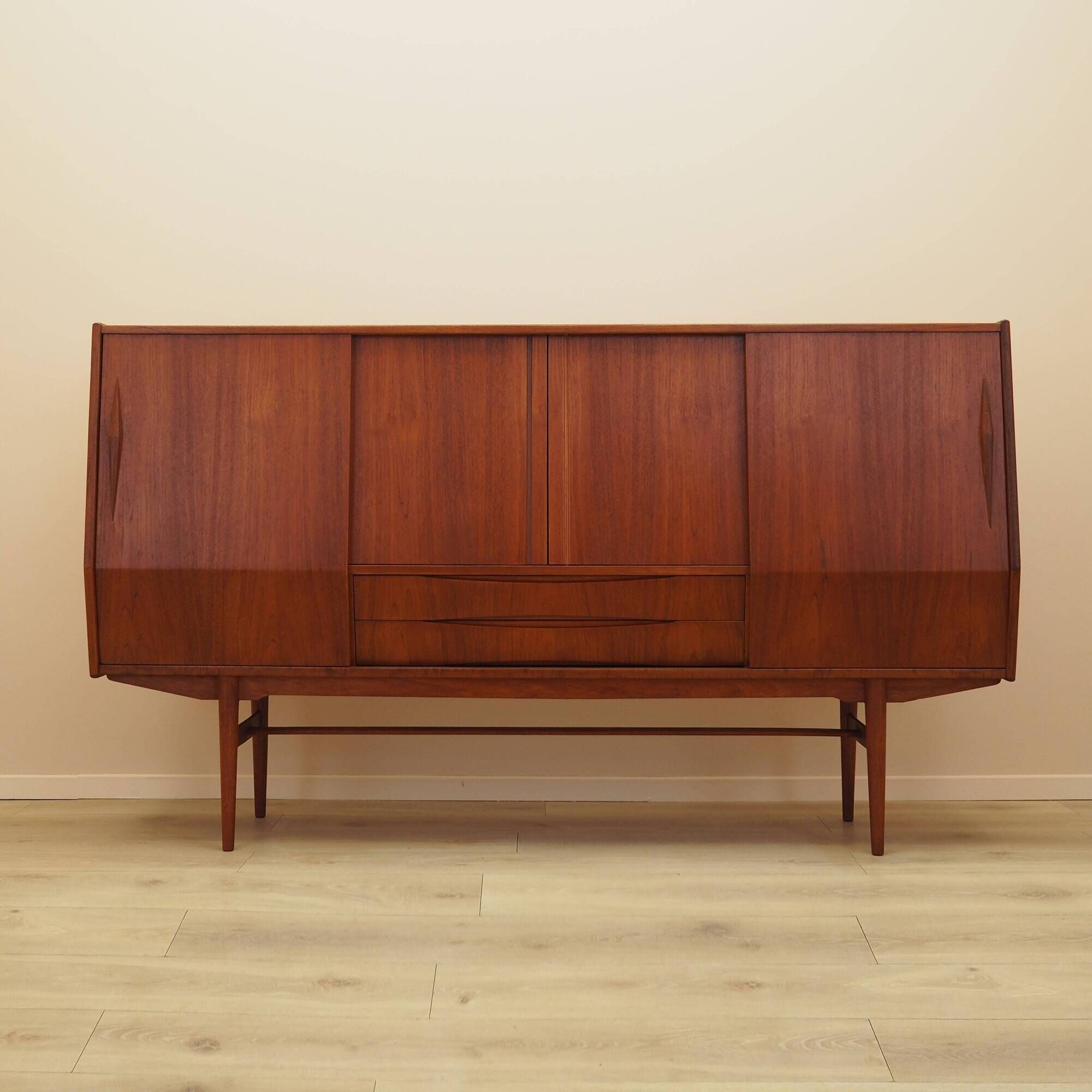 Teak highboard, Danish design, 1960s, made in Denmark