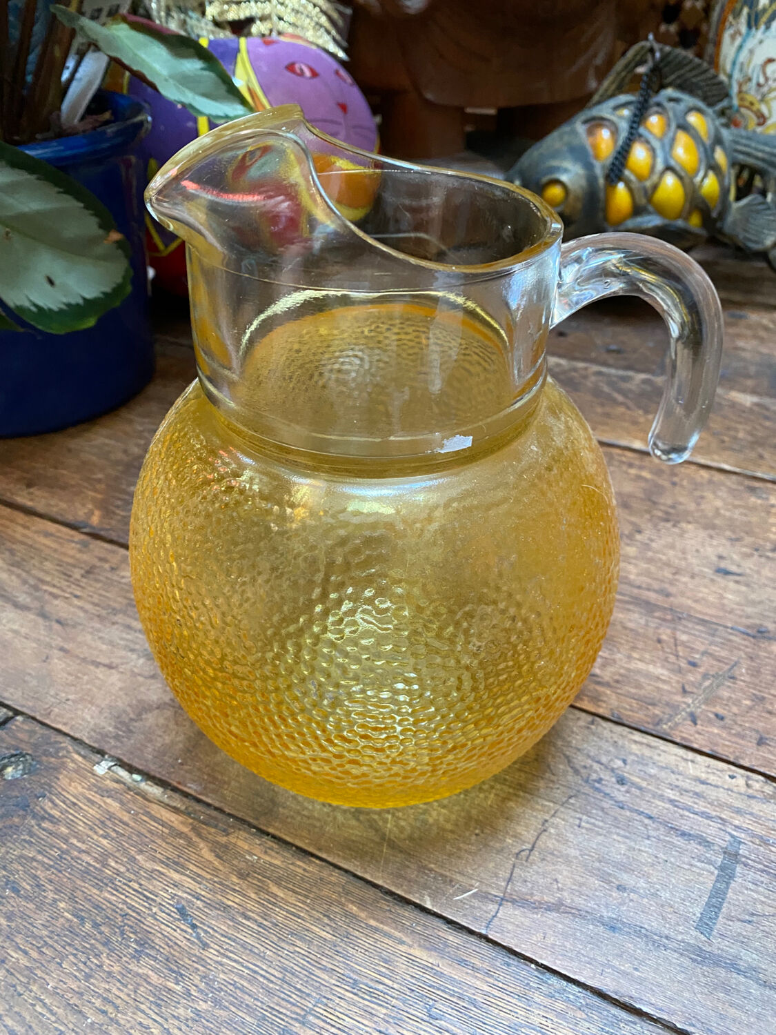 Vintage Orangina style pitcher