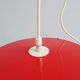 Metal hanging lamp red Mid Century Scandinavian design, pendant light