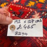 Tapis turc occidental vintage oriental 192x127 cm tapis moyen tribal