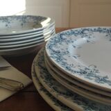 « Byzantin » - 6 assiettes creuses terre de fer St-Amand & Hamage