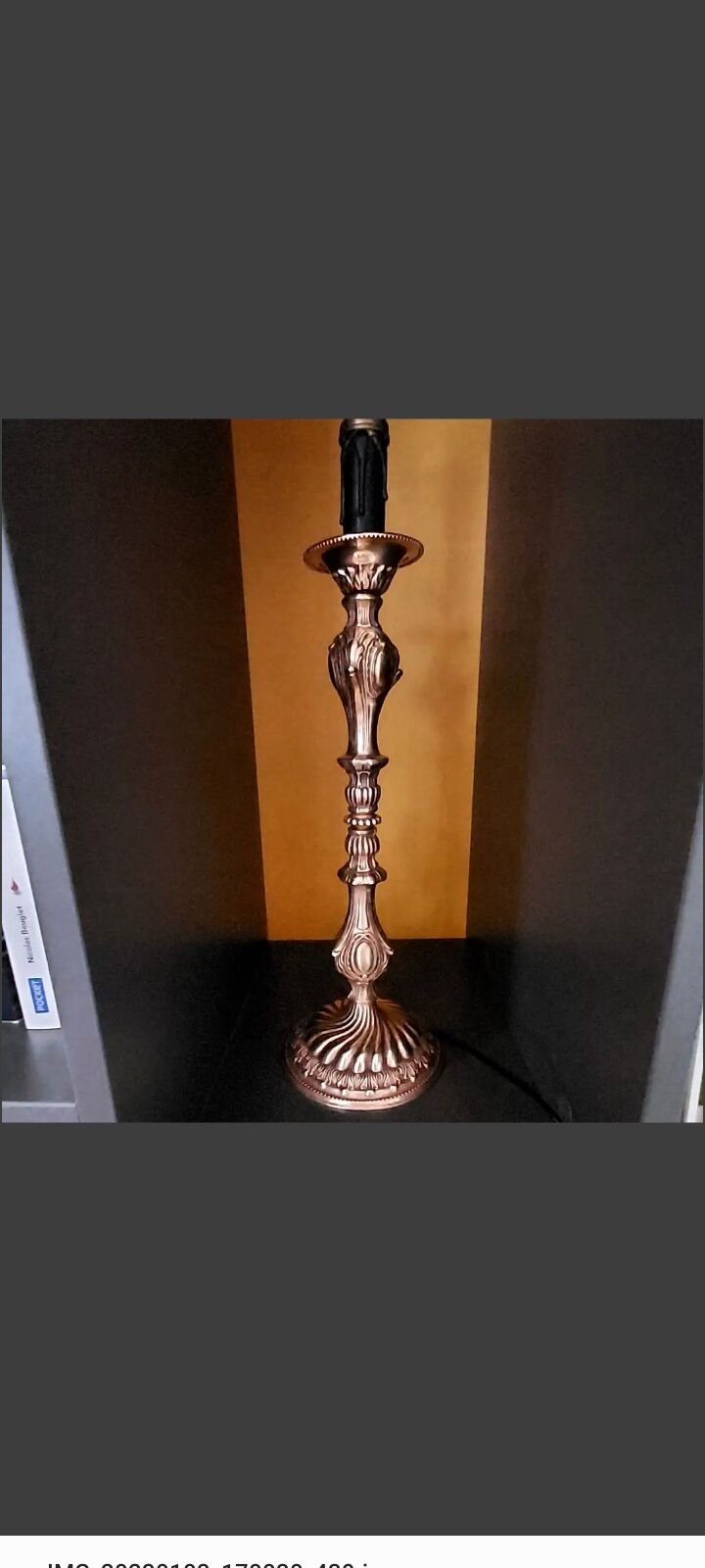 Gilded bronze lamp base