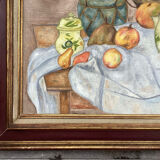 Framed still life painting from the 80s