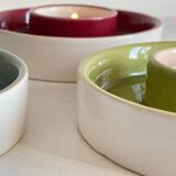 BOUGEOIRS Cracked Ceramic Candle Holder